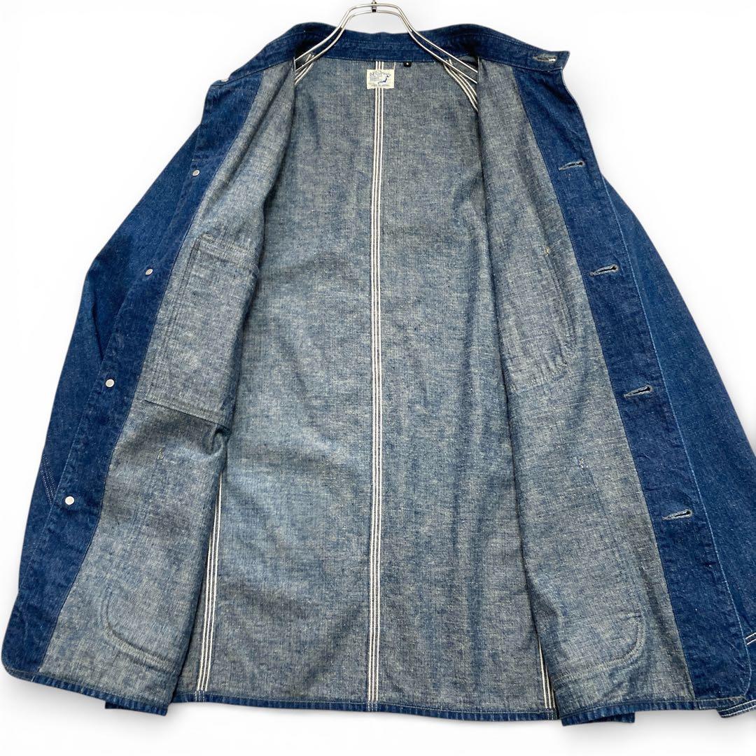 【極美品】orSlow オアスロウ 50s デニムカバーオール 濃紺 3