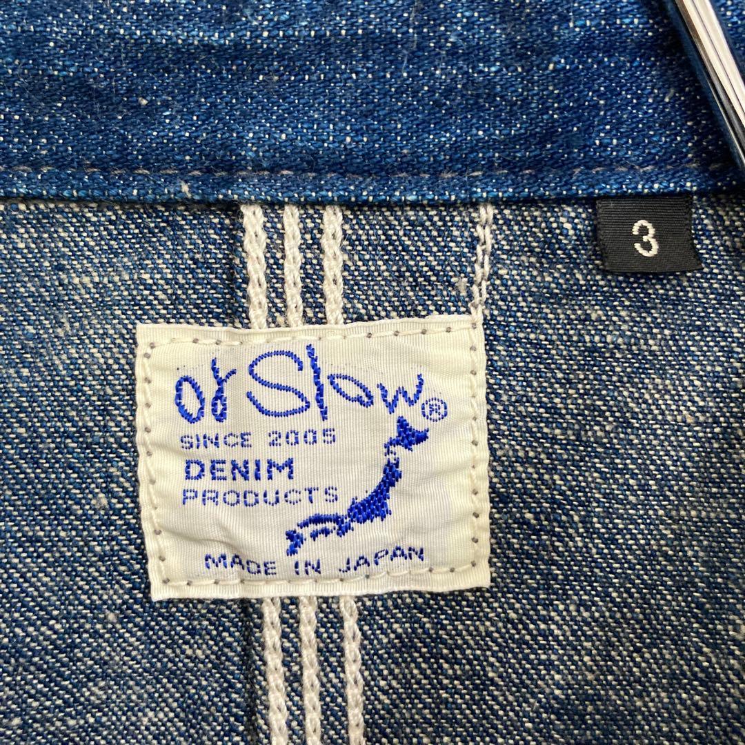 【極美品】orSlow オアスロウ 50s デニムカバーオール 濃紺 3