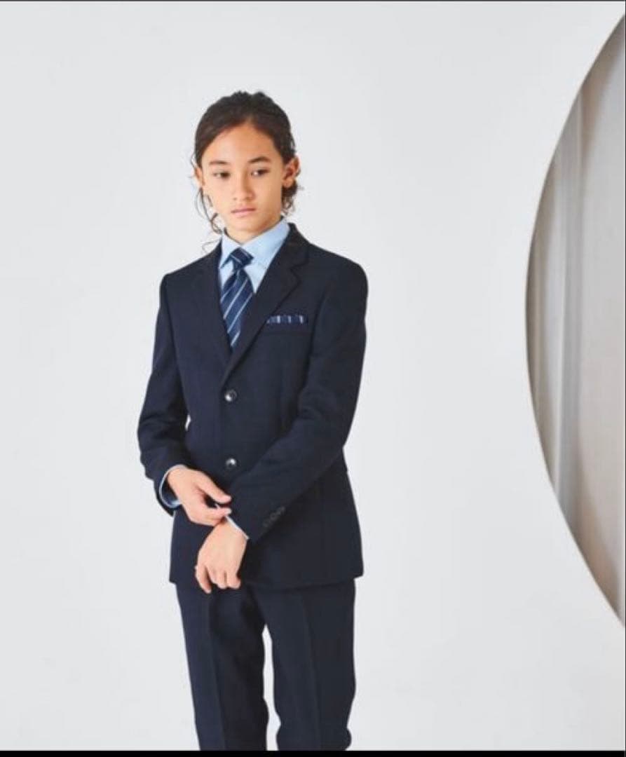 ゆったりサイズ　フォーマル 発表会 卒業式　入学式　スーツセット B体　160