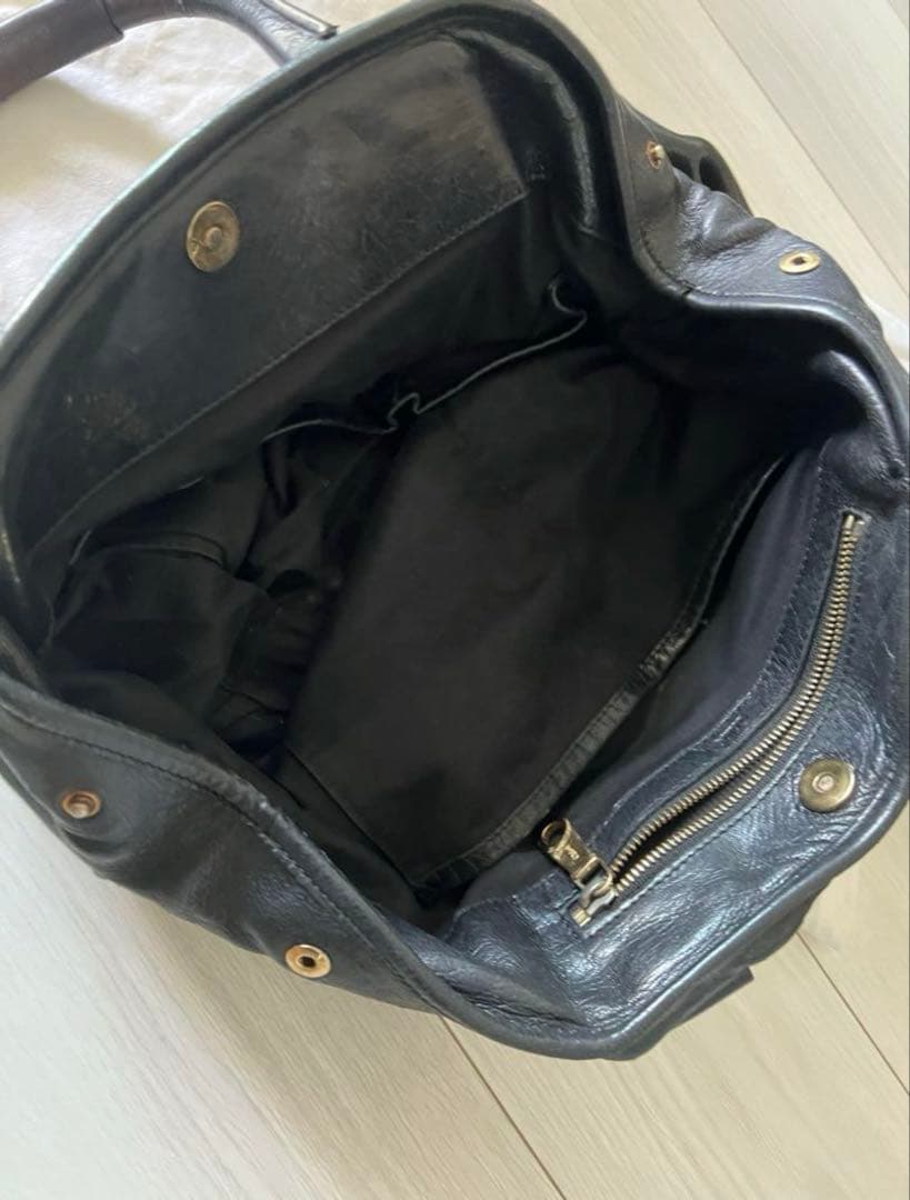 Chloé 黒 エテル　レザー ハンドバッグ 保存袋付き