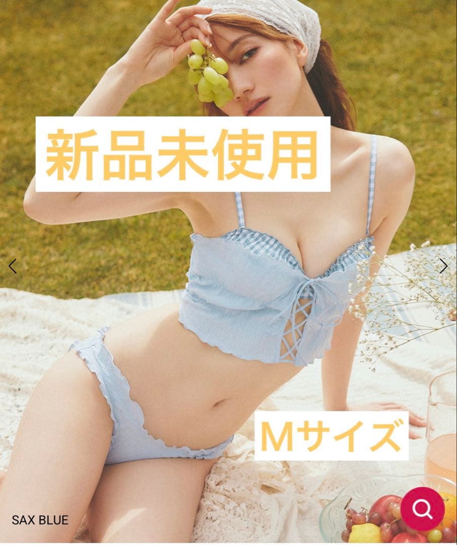 今季完売Ravijour CORSETビキニセット ブルーM ラヴィジュール