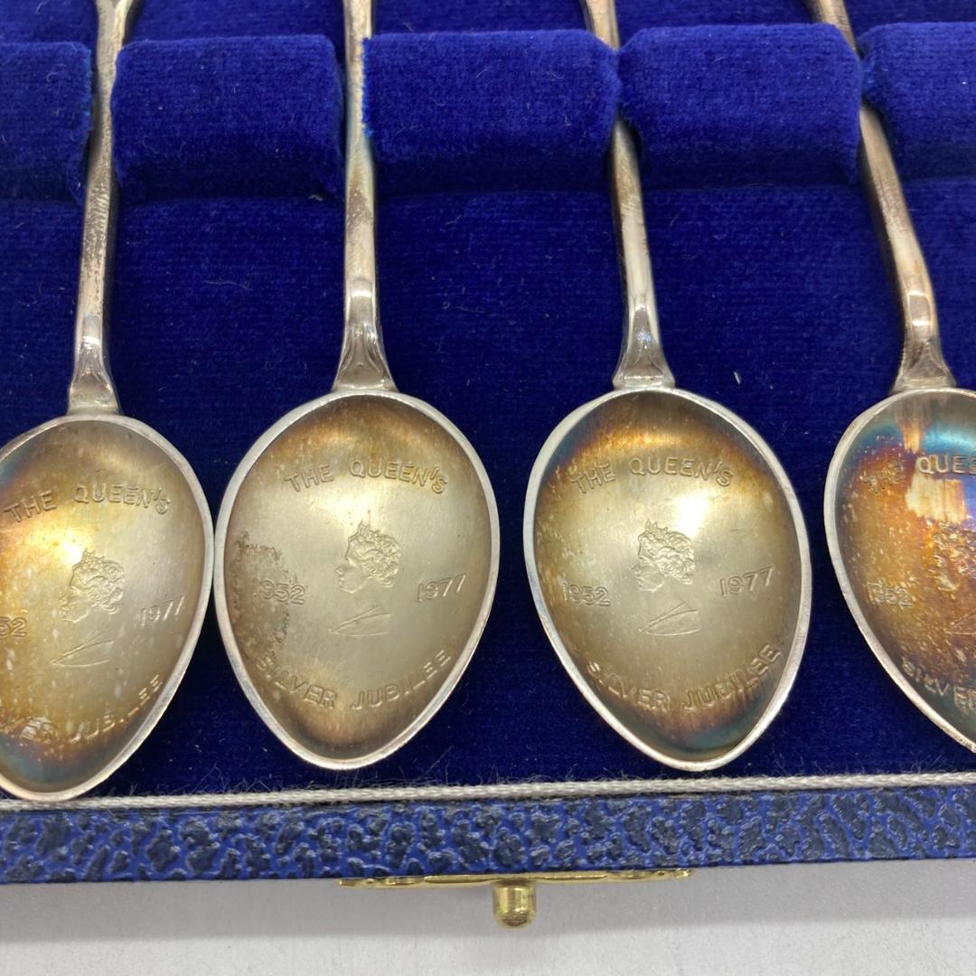 ▼Mappin&Webb　英国　花　シルバースプーン　ホールマーク　1977年