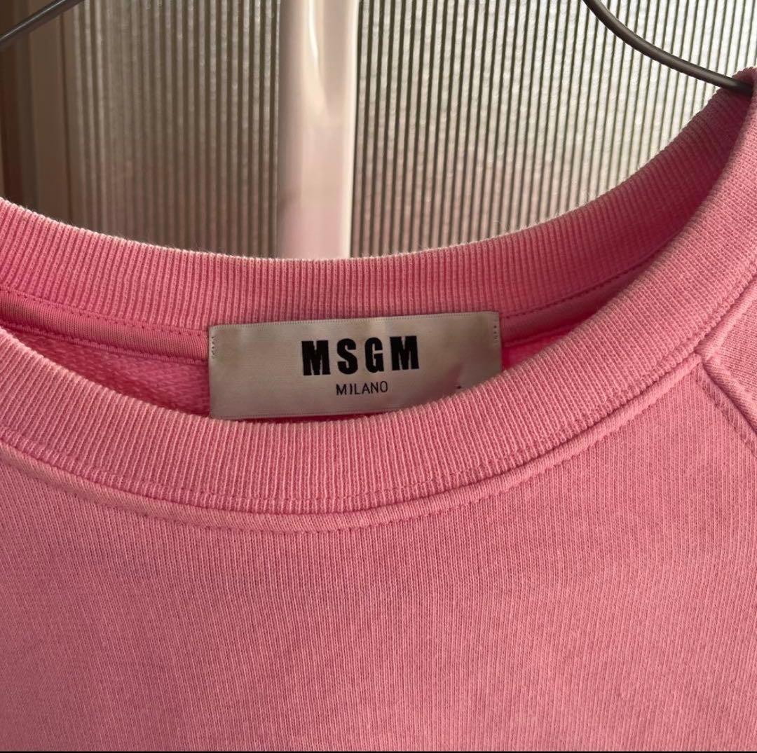 超希少！MSGM ピンク スウェット トレーナー