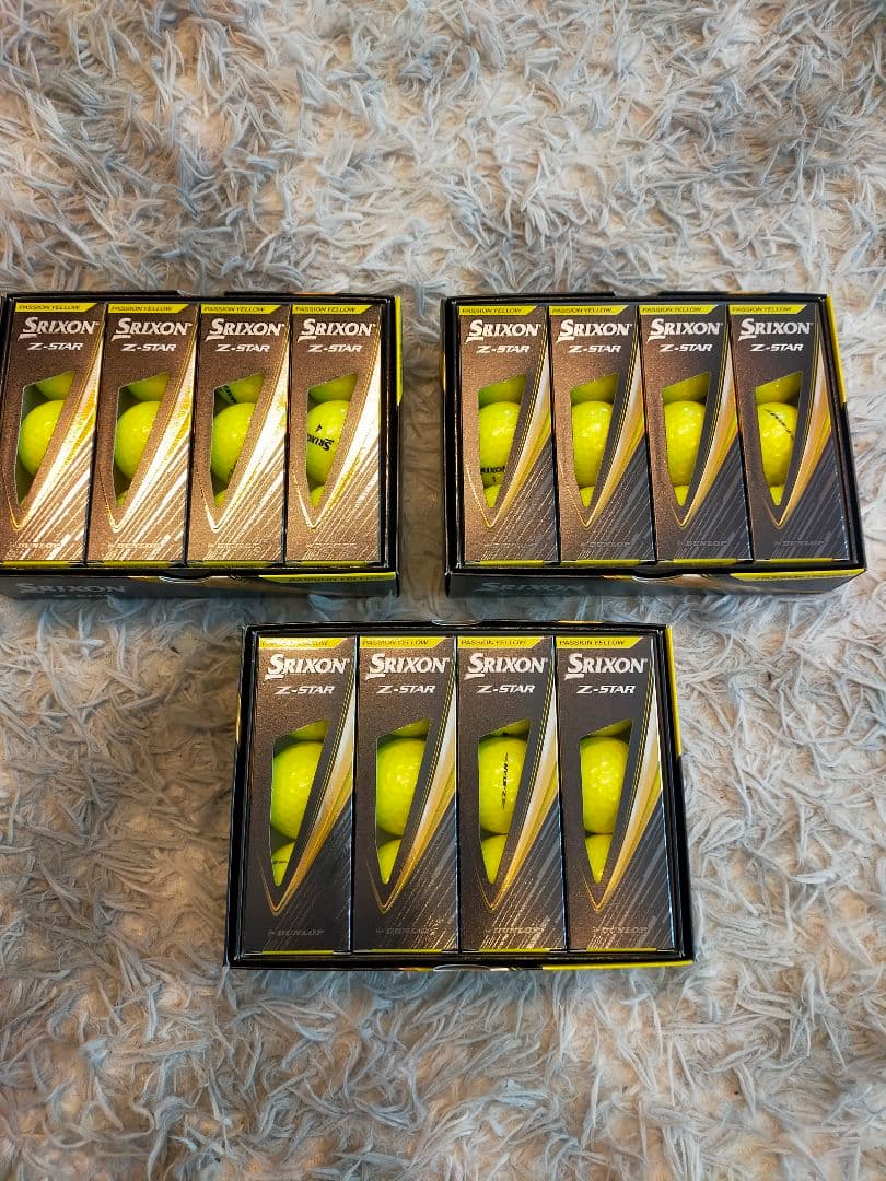 【3ダース】ダンロップ スリクソン Z-STAR イエロー　2025年モデル