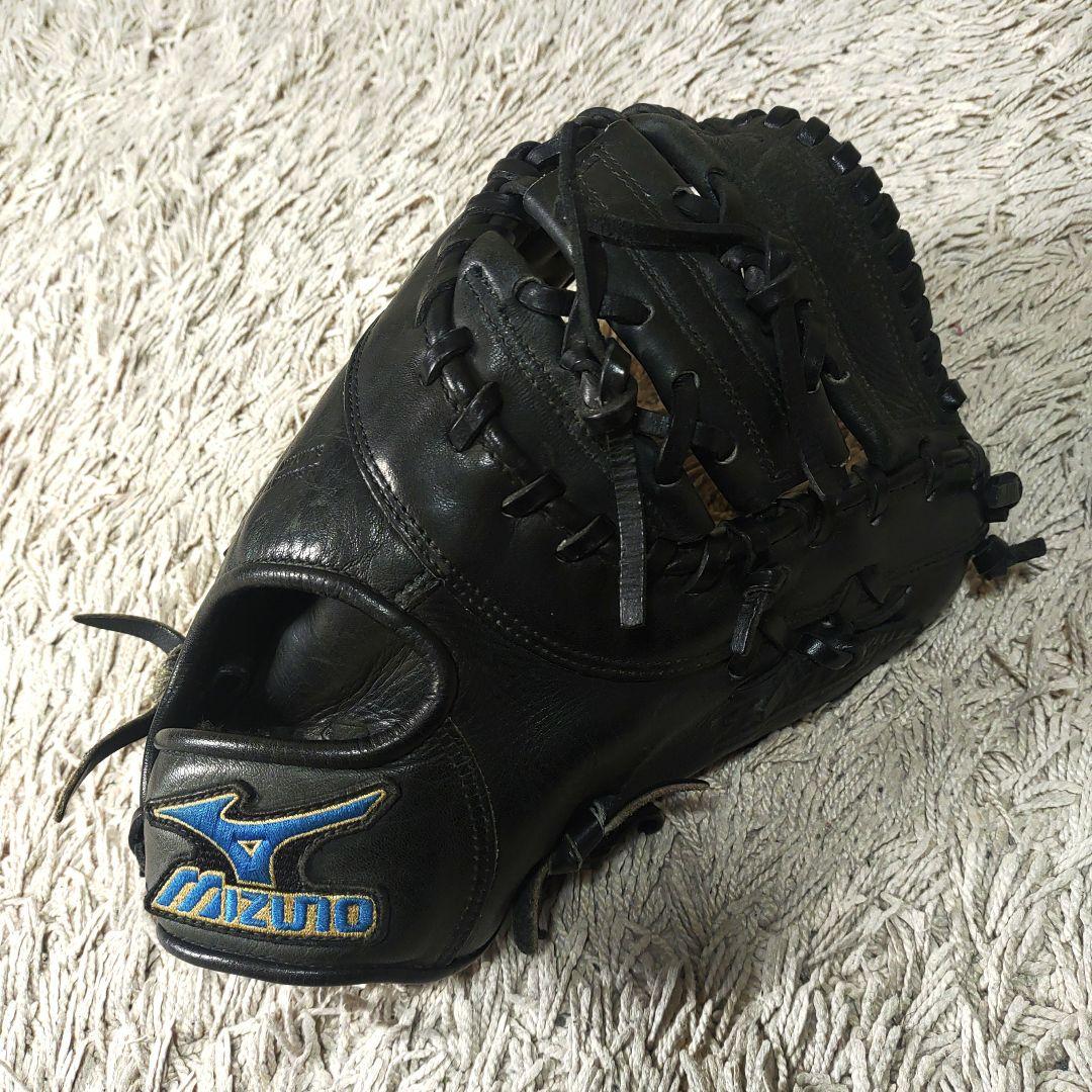 【ファーストミット】mizuno　軟式野球　グローブ　ブラック　一般