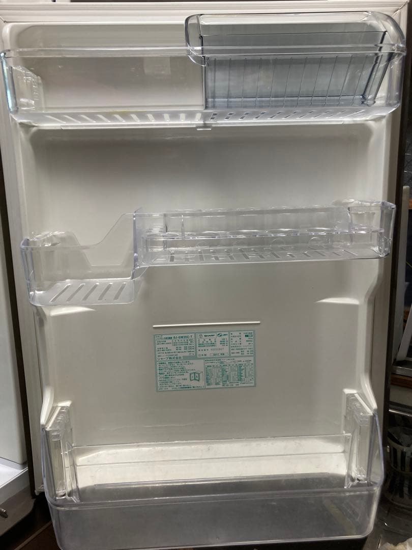 シャープ　プラズマクラスター付　冷蔵庫　SJ-GW35C-T 2017年式