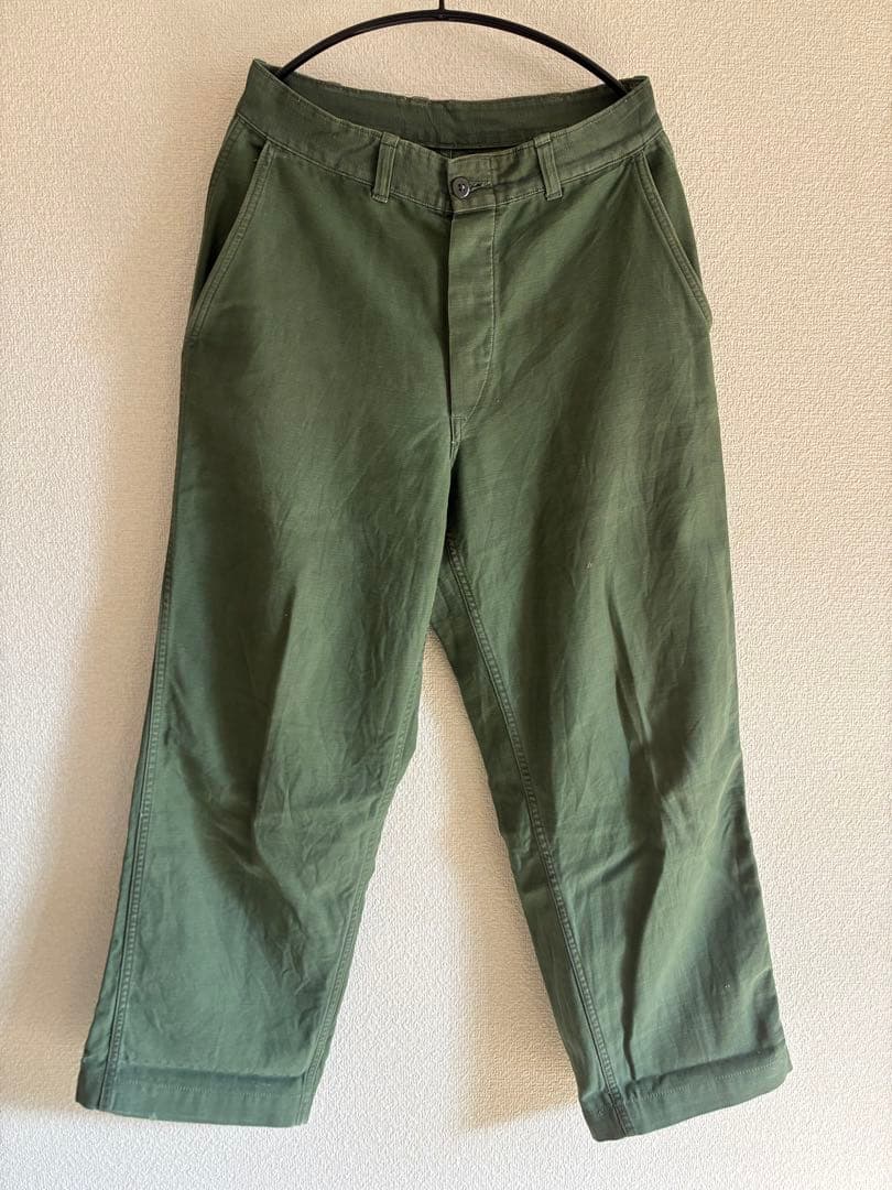 ゆ*は様 50 ６０'s コットンサテン ユーティリティーワイドパンツ