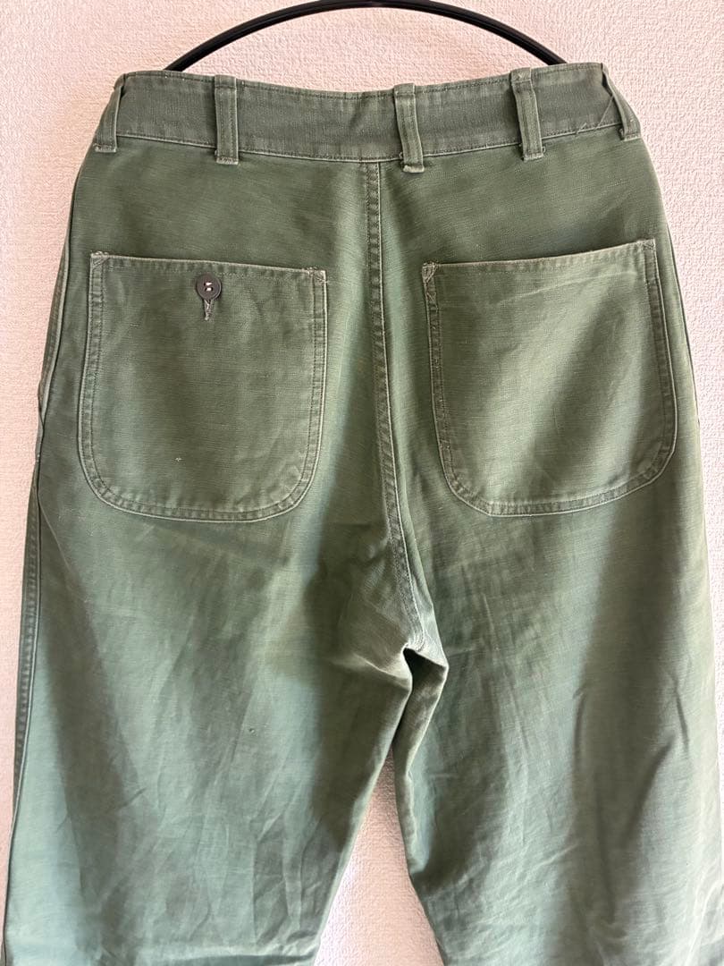 ゆ*は様 50 ６０'s コットンサテン ユーティリティーワイドパンツ