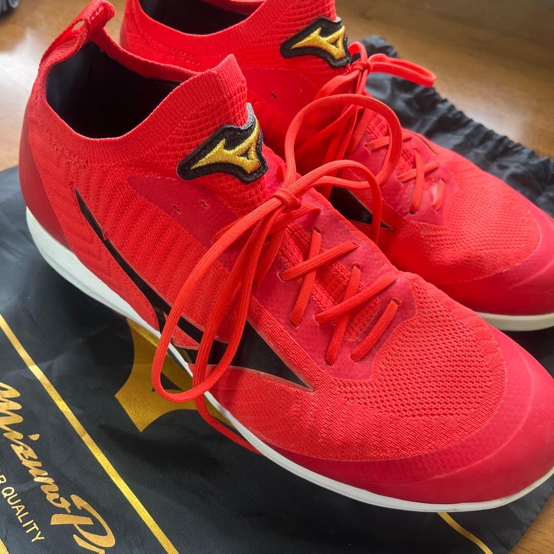 限定品MizunoPro レッド スパイク 収納袋付き