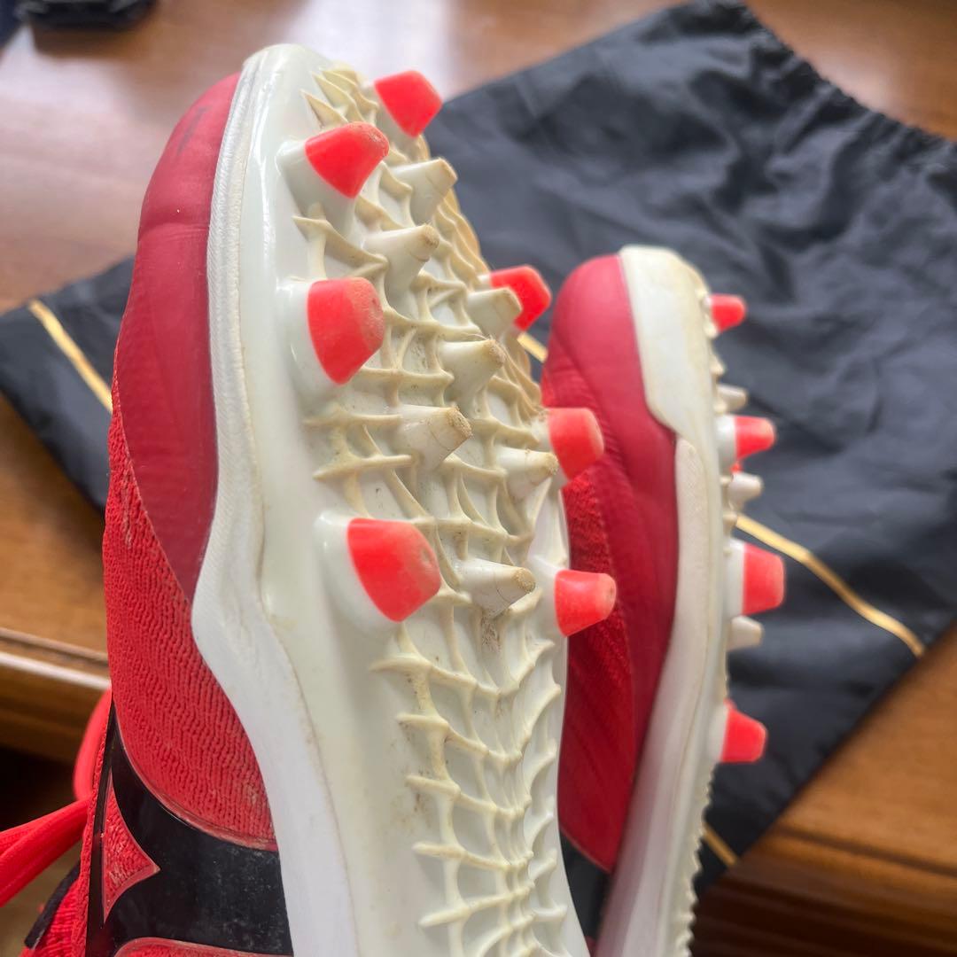 限定品MizunoPro レッド スパイク 収納袋付き