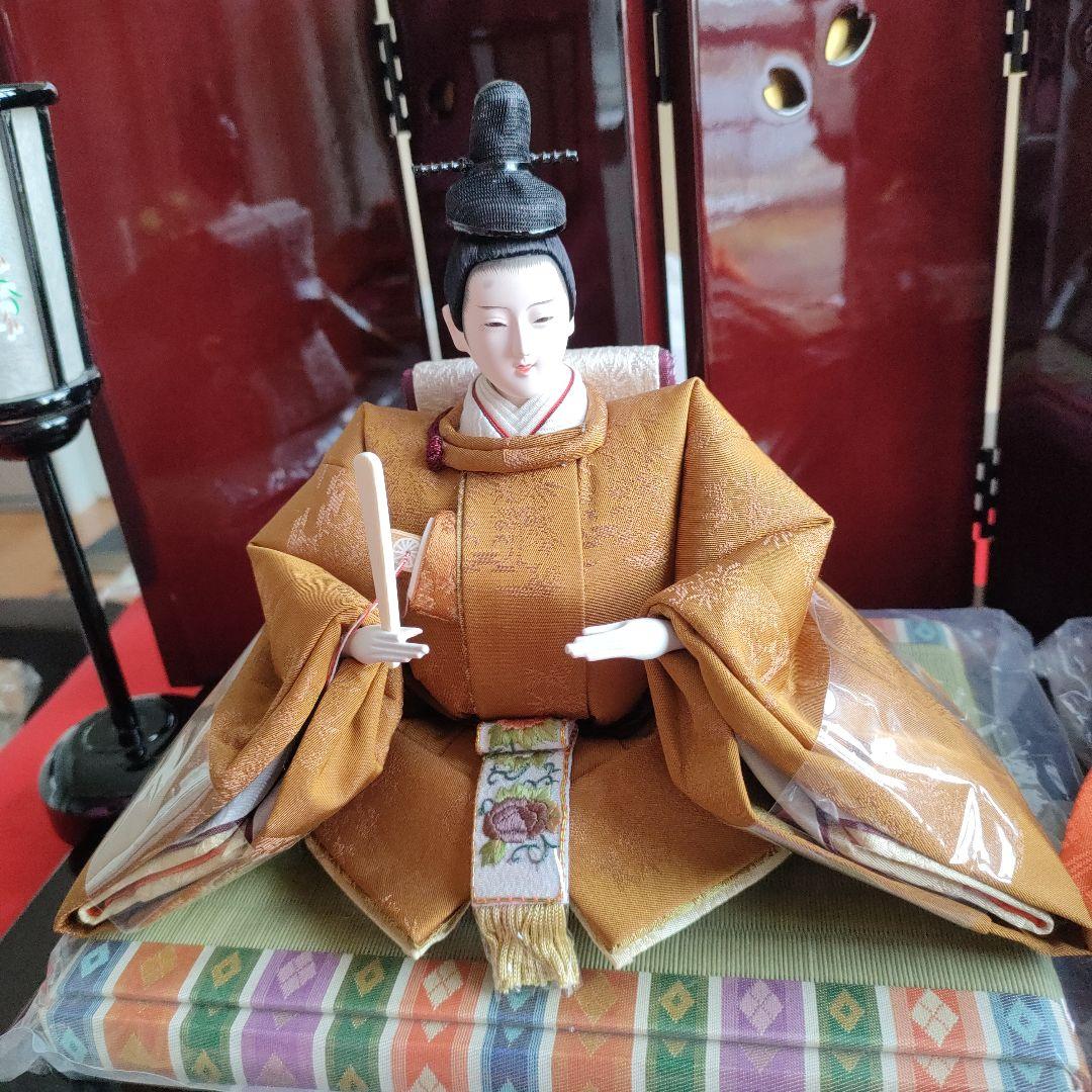 雛人形 親王飾り　 平飾り　　作家名(平安優香)