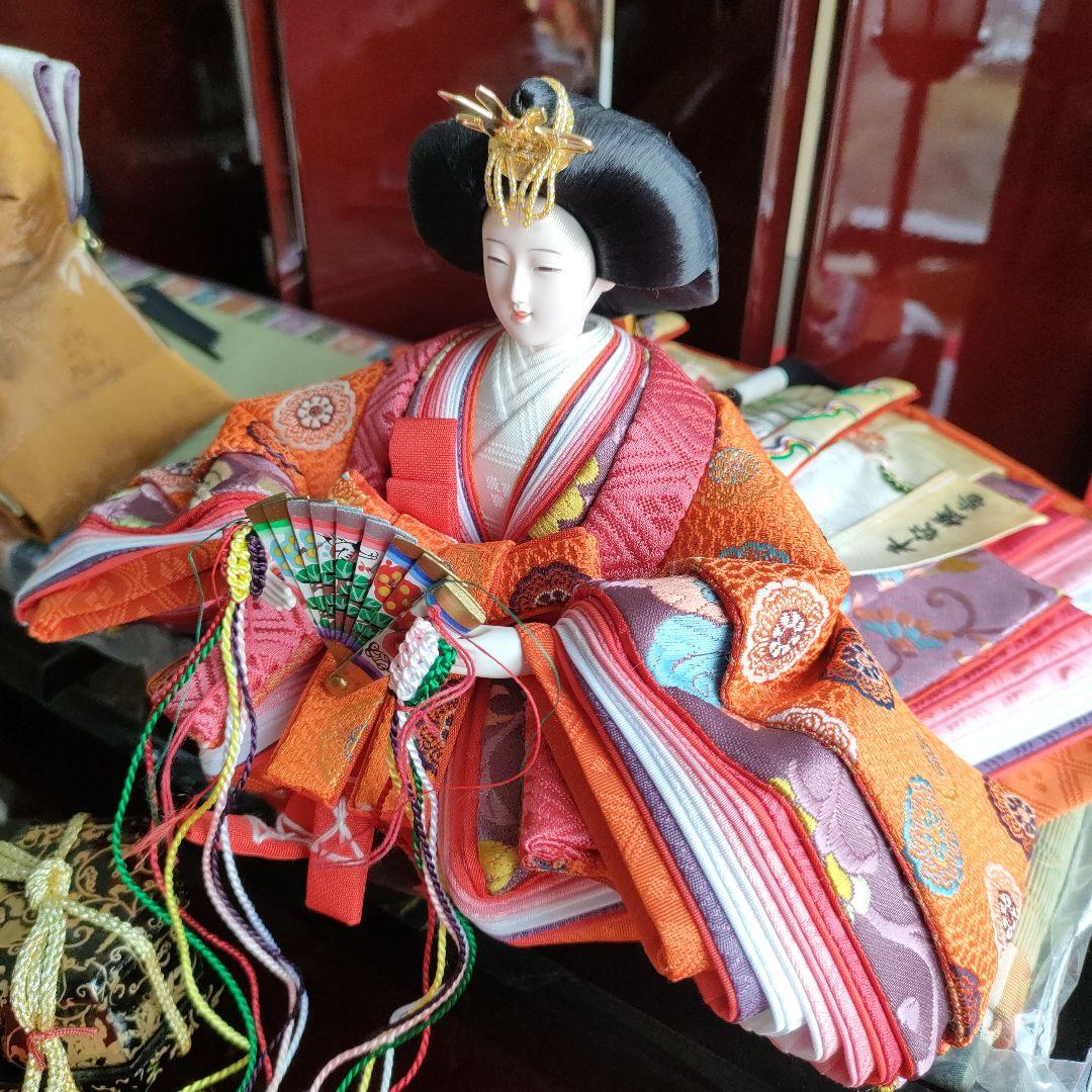 雛人形 親王飾り　 平飾り　　作家名(平安優香)