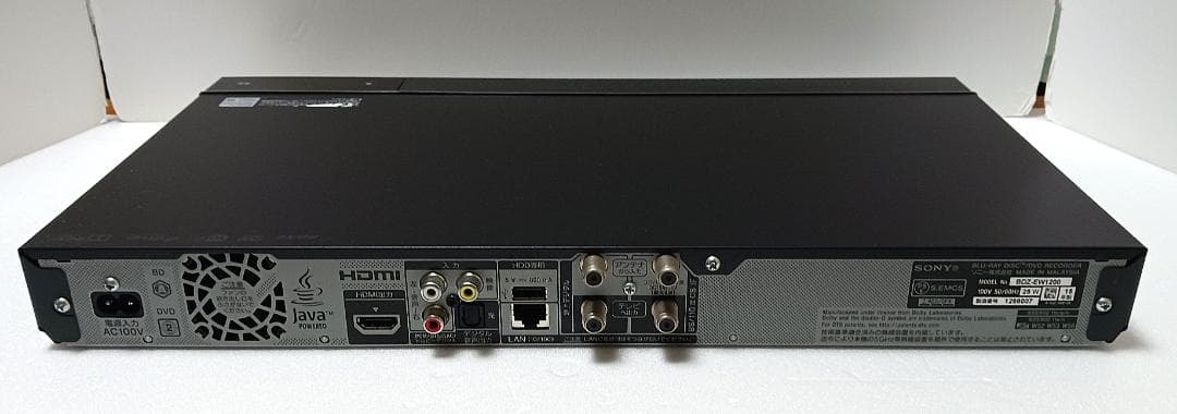 SONY ソニー BDZ-EW1200 ブルーレイ レコーダー HDD 1TB