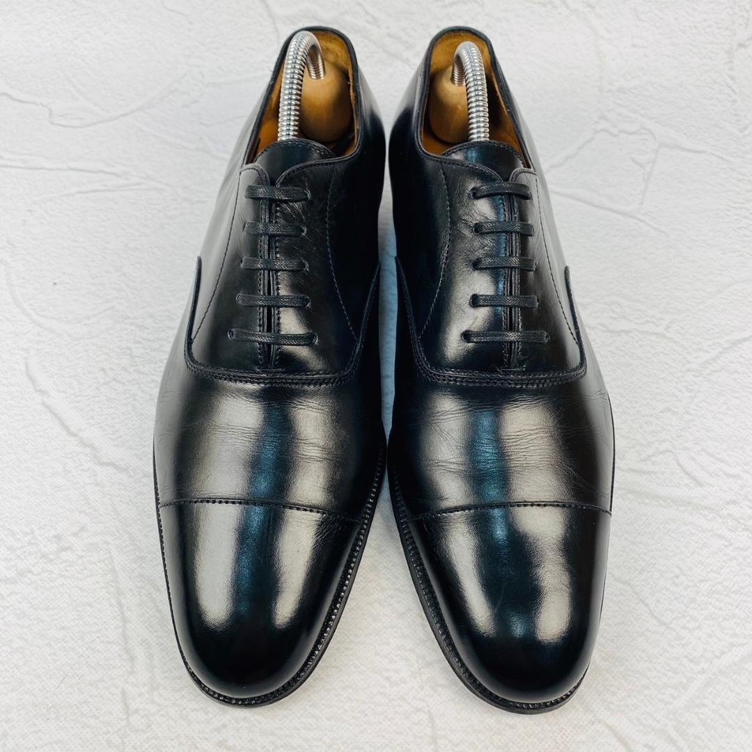 ク*バ様 【希少】ヒデタカ フカヤ 40周年 ストレート 内羽根 黒 39 シー