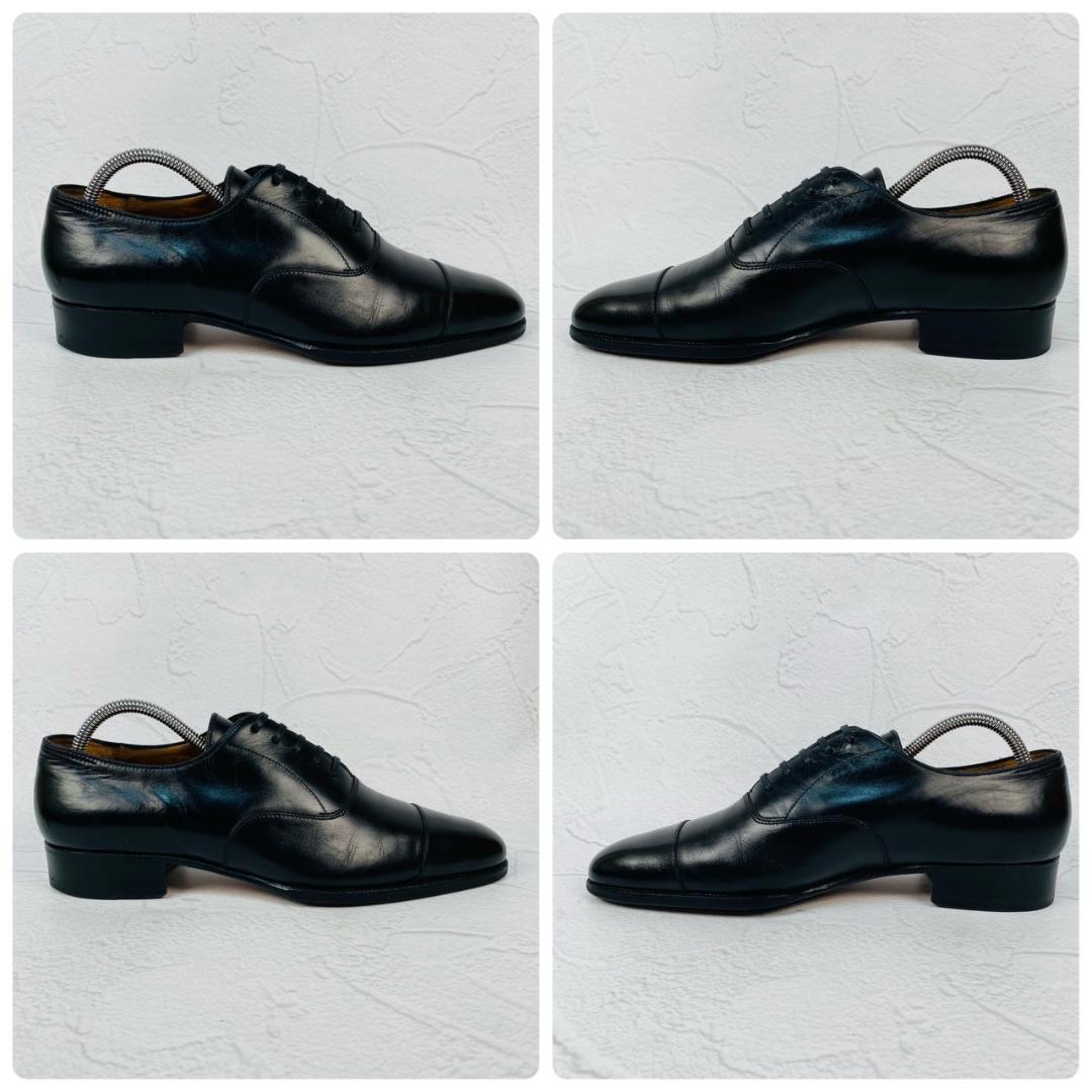 ク*バ様 【希少】ヒデタカ フカヤ 40周年 ストレート 内羽根 黒 39 シー