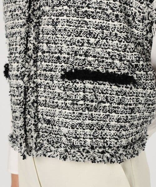 トゥモローランド　ファンシーツイード スクエアジレ