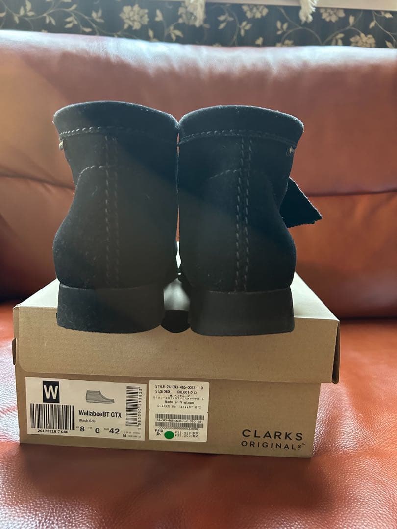 CLARKS Wallabee GTX ブラック 42