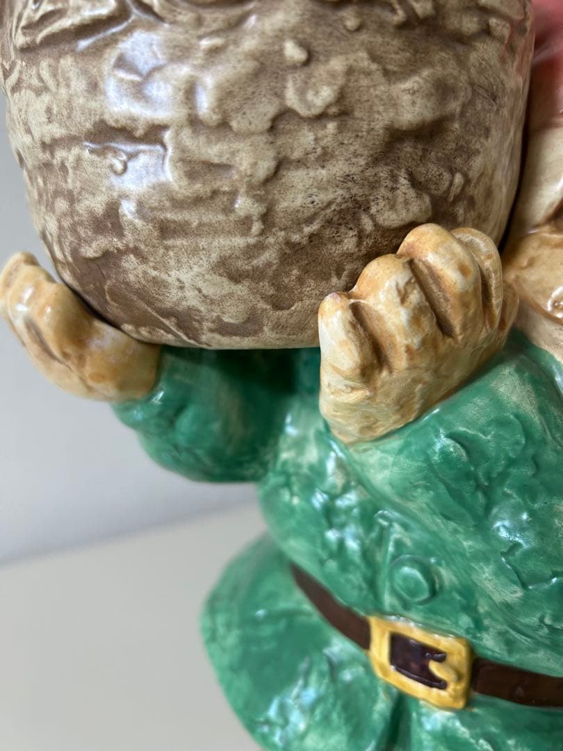 ガーデニング雑貨　飾り鉢　陶器　小人