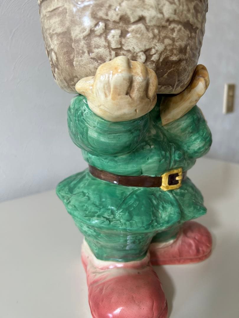 ガーデニング雑貨　飾り鉢　陶器　小人