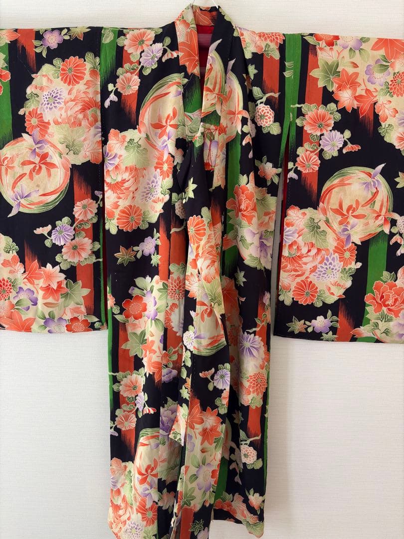 アンティーク　錦紗　子供着物