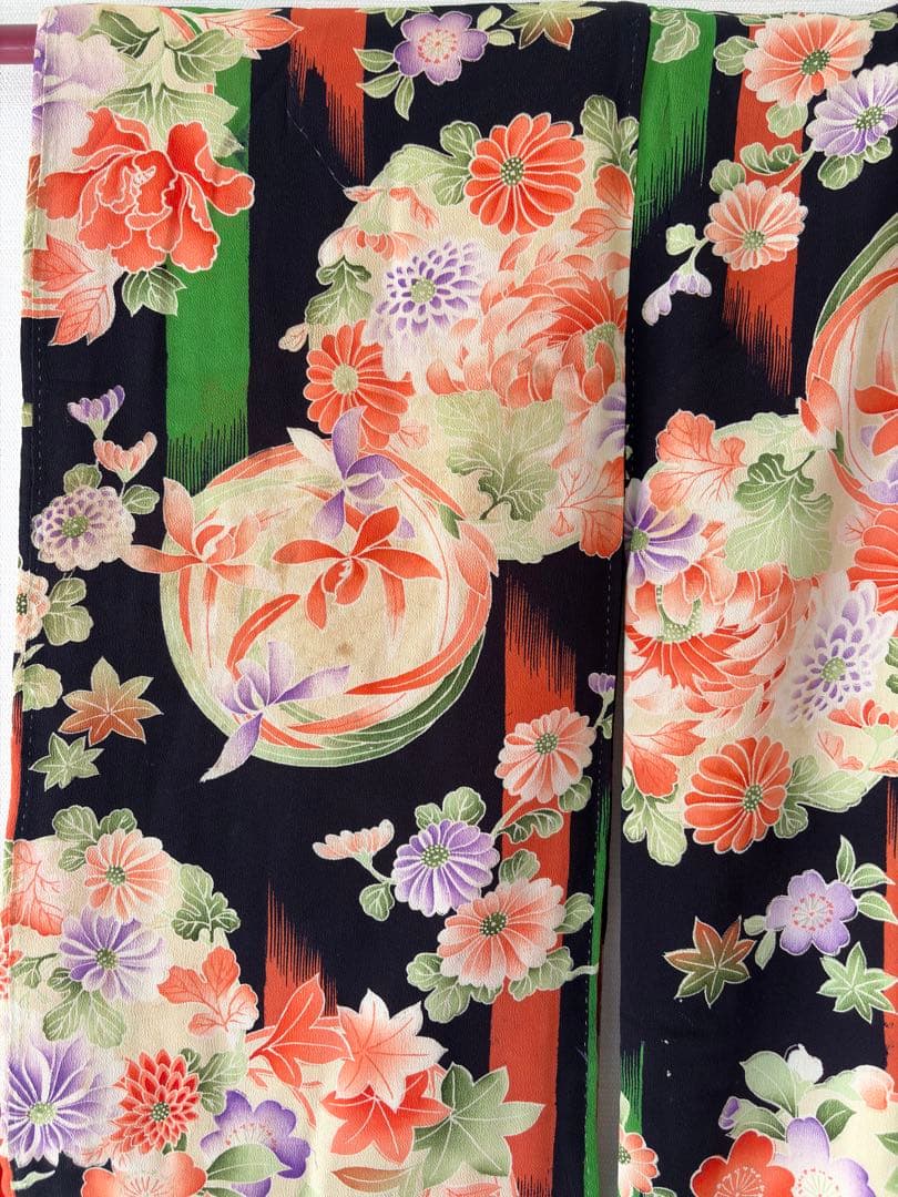 アンティーク　錦紗　子供着物