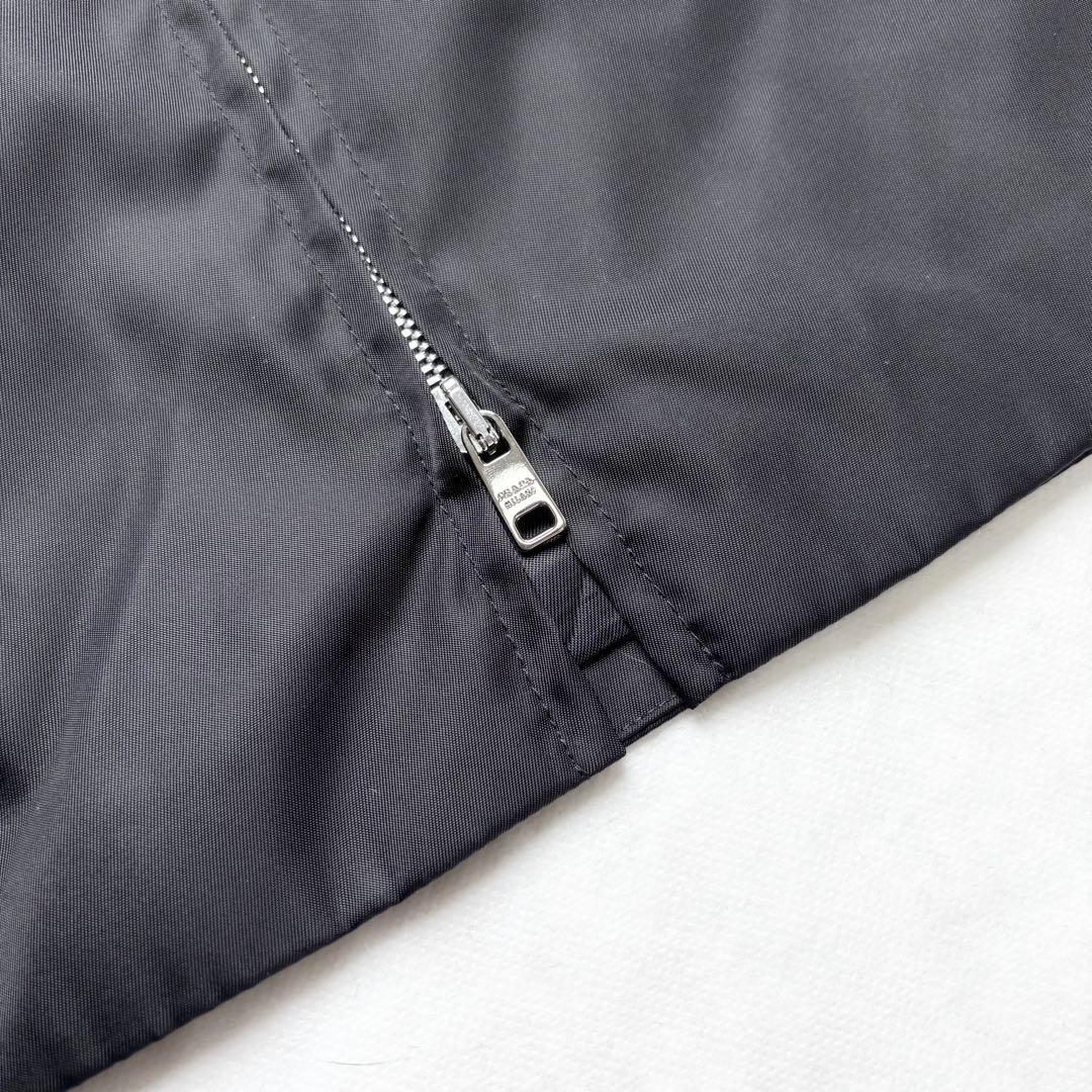 プラダ 2021 コットン リナイロン 切替ワンピース トライアングルロゴ 40