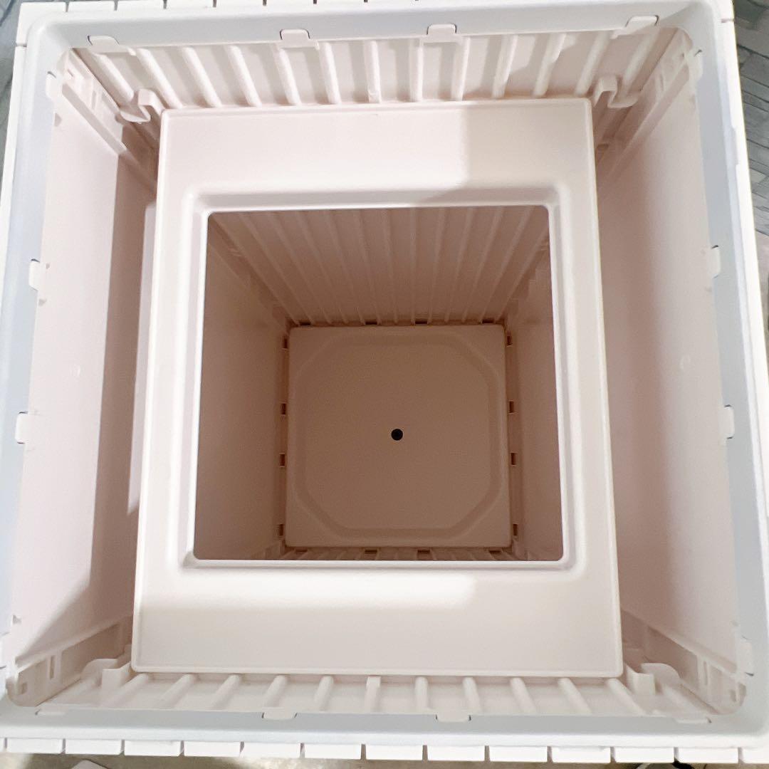 ZitA SQUARE ふた付き自動開閉 ごみ箱 45L 白 ジータ スクエア