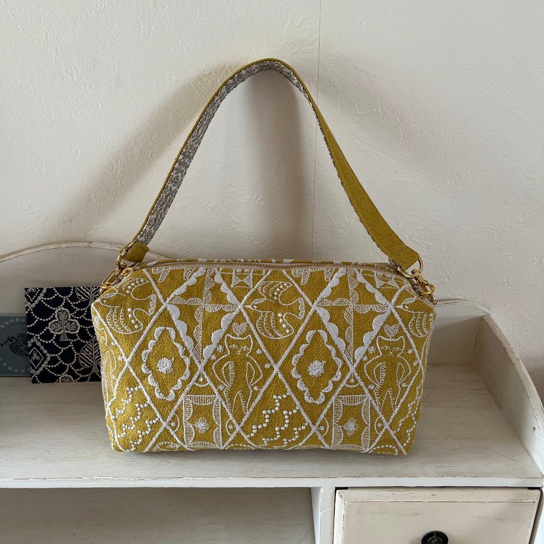 ♡handmade♡ミナペルホネン　　　ぽってり持てるバッグ