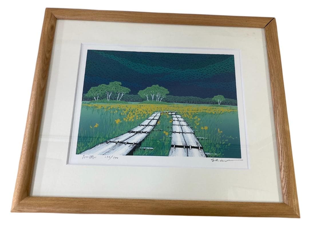 ★良品★ セントポールギャラリー 花々の調べ 小暮真望 シルクスクリーン