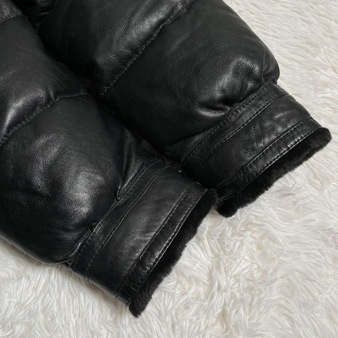 アヴィレックス レザージャケット ラムレザー ダウン B3 胸タグ 肉厚