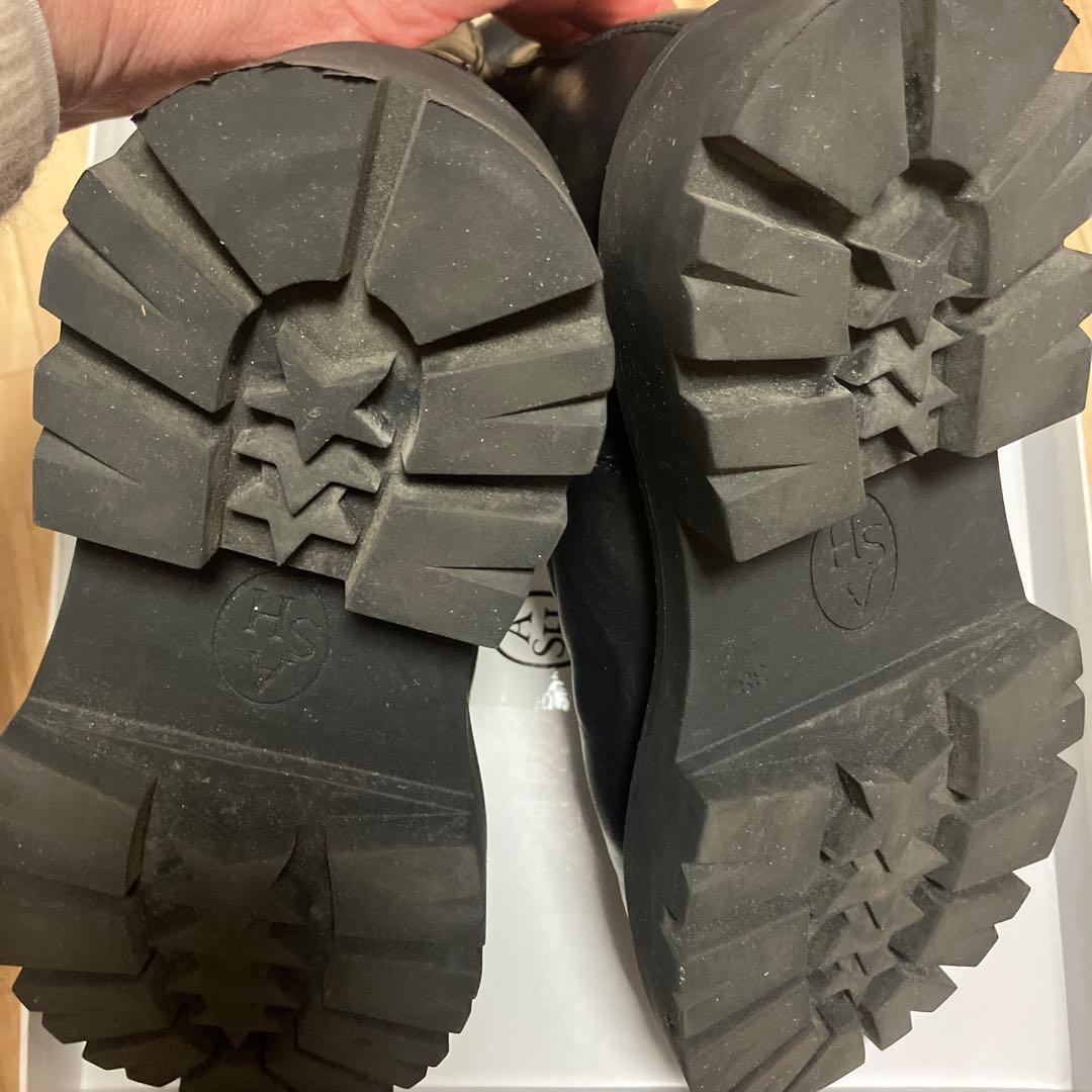 ASH 黒サイドゴアショートブーツ