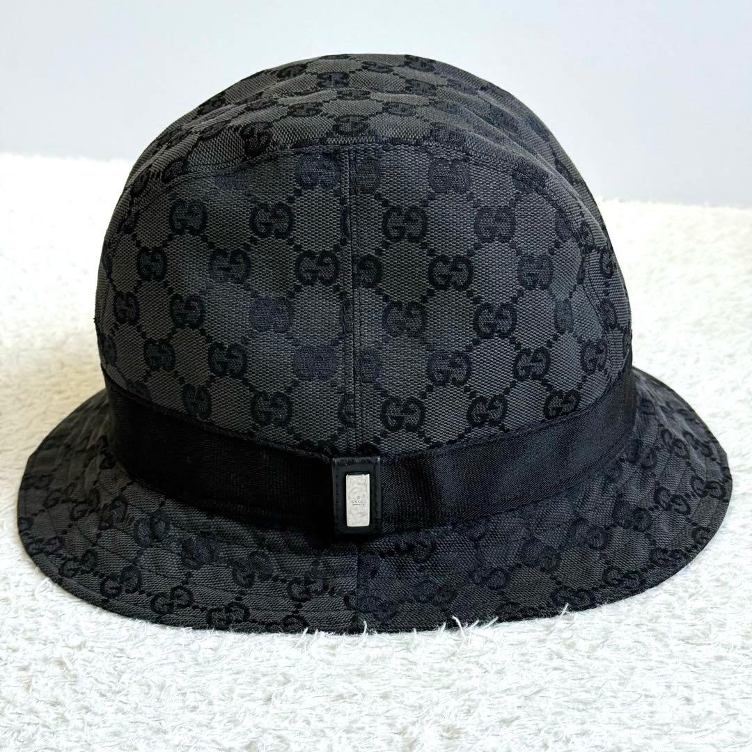GUCCI グッチ バケットハット GGキャンバス XLサイズ ブラック