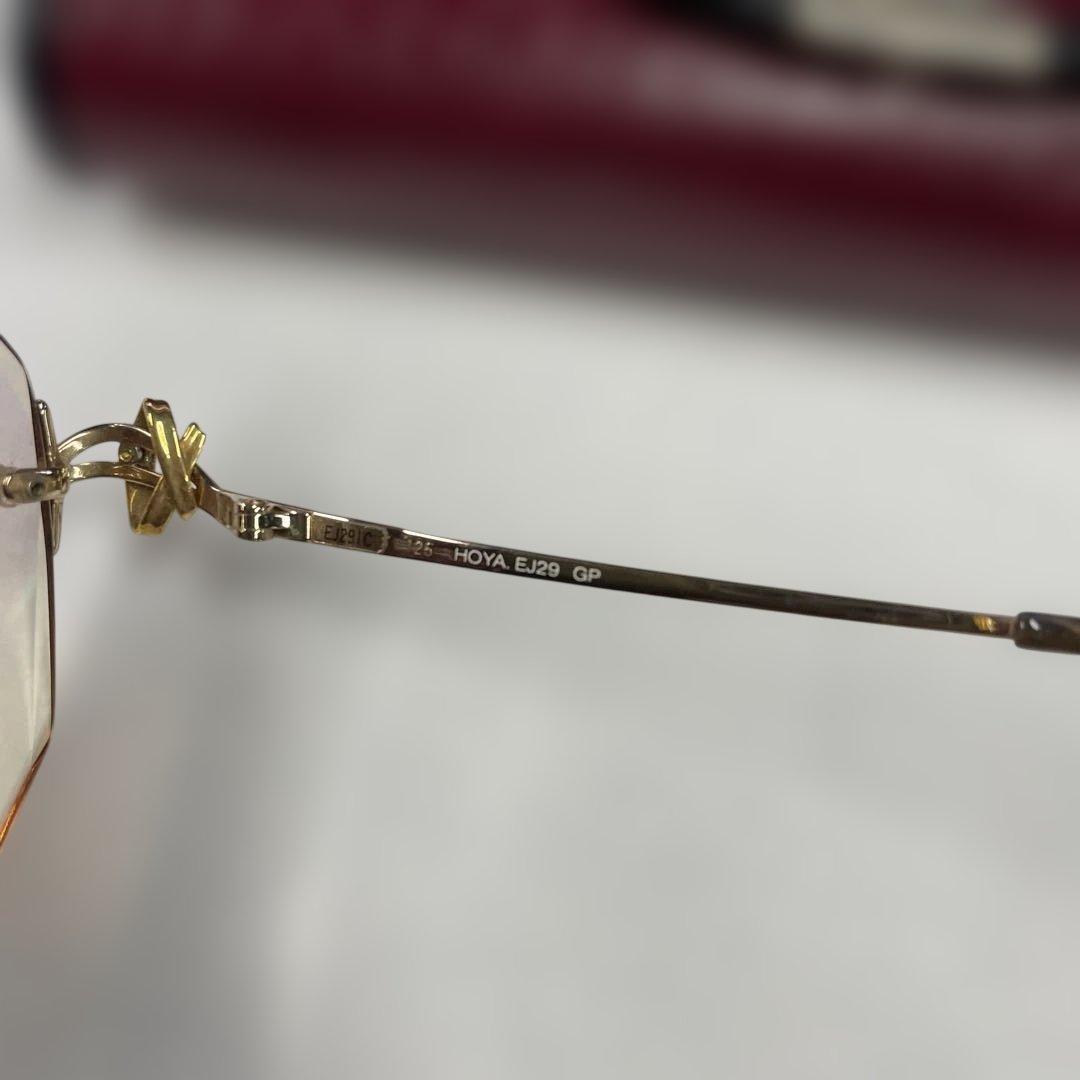 HOYA メガネ EJ29 ケース付き 眼鏡 ファッション レディース 小物格安