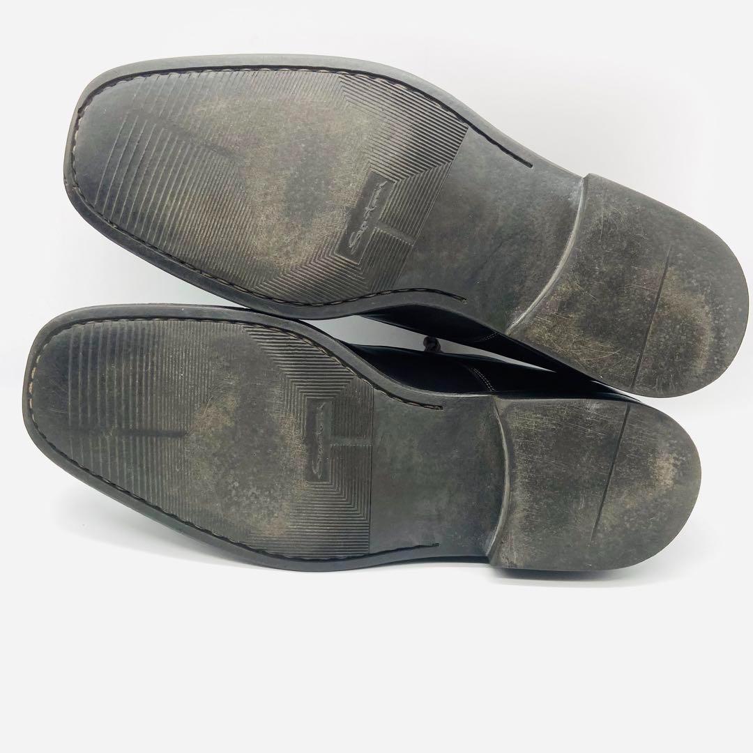 SANTONI サントーニ Uチップ 外羽根 8 ブラウン イタリア製 レザー