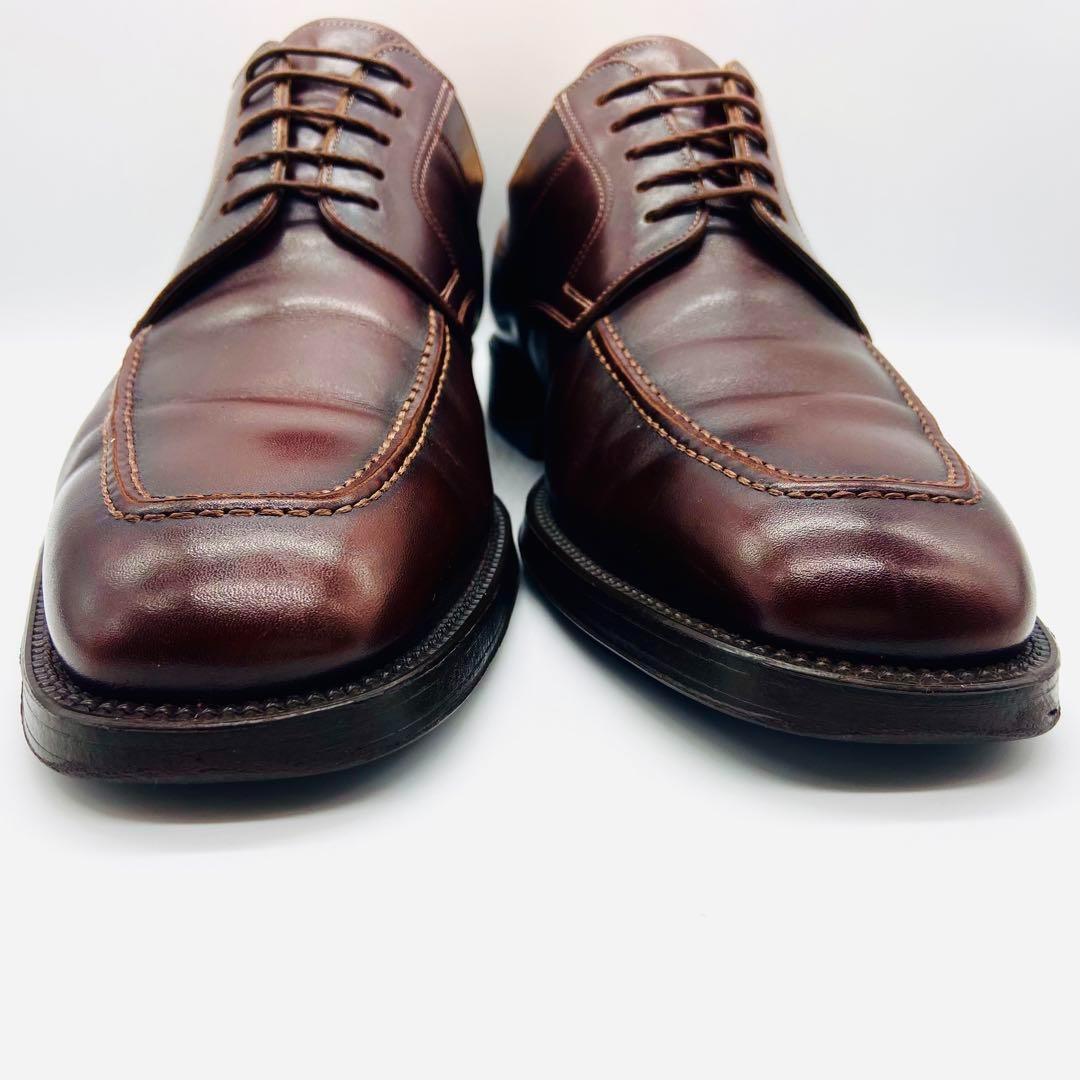 SANTONI サントーニ Uチップ 外羽根 8 ブラウン イタリア製 レザー