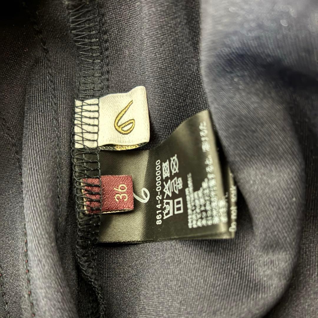 えりんこさま専用6 ROKU ライン パンツ NAVY ネイビー 36