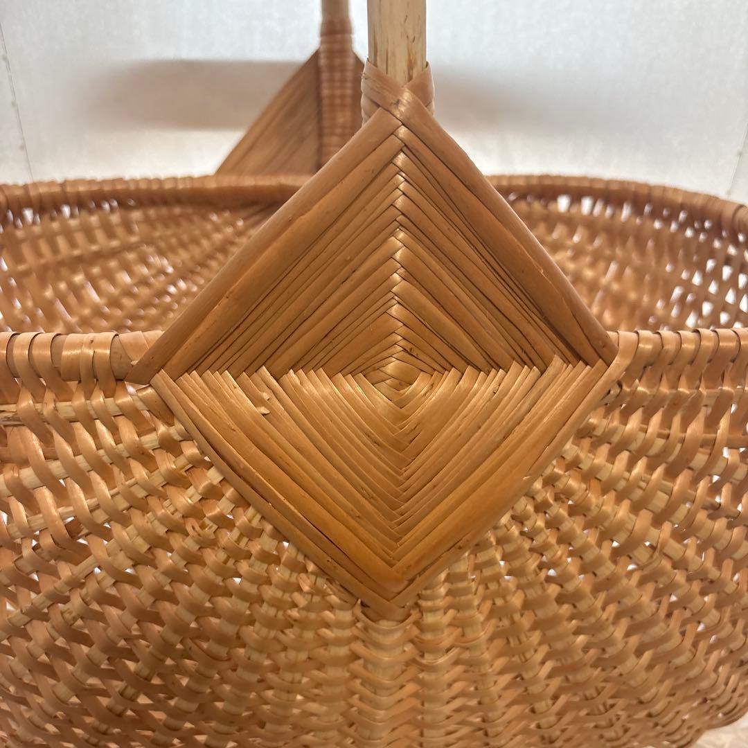 ラトビア ハンドルバスケット (L) カゴ