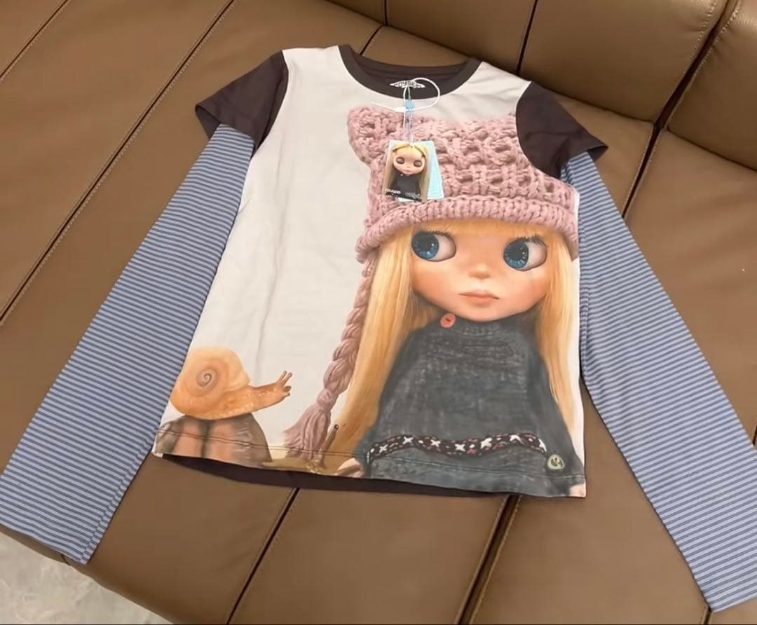 トップス COYSEIOXBLYTHE STRIPE DOUBLE LONG SLEEVE