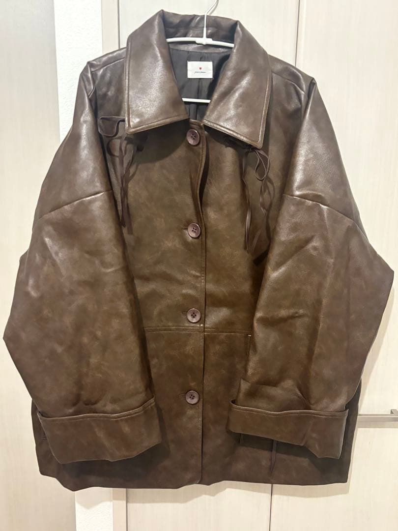 MerryJenny ルーズでメンズライクなレザージャケット