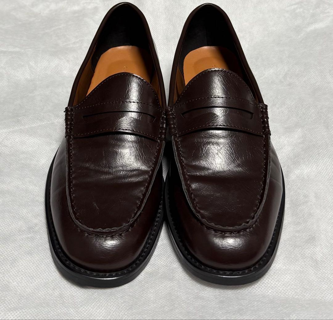 【新品未使用】OHOTORO Sleek Loafers brown 24.5