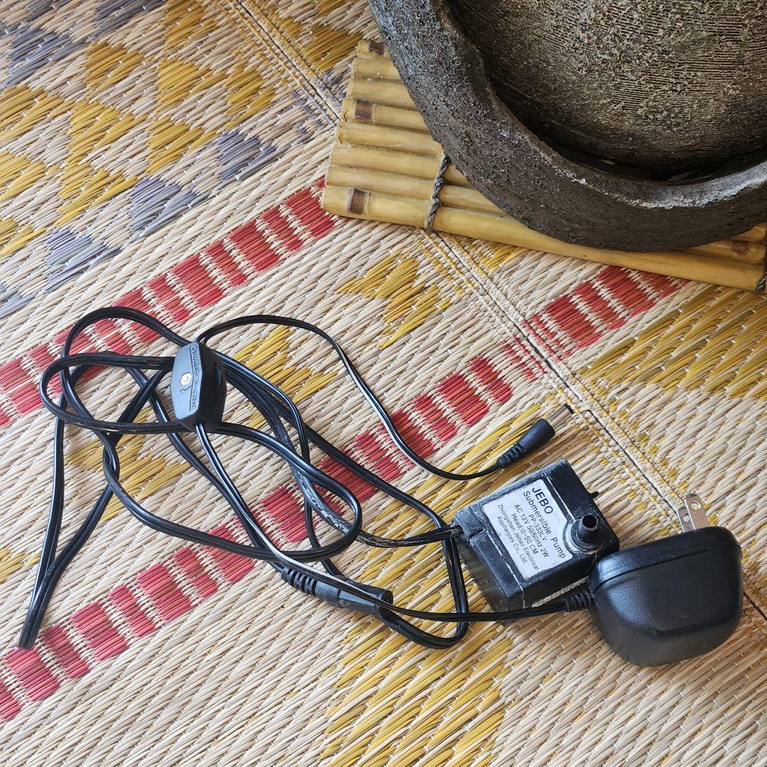 電動つくばい 水琴窟 癒し インテリア