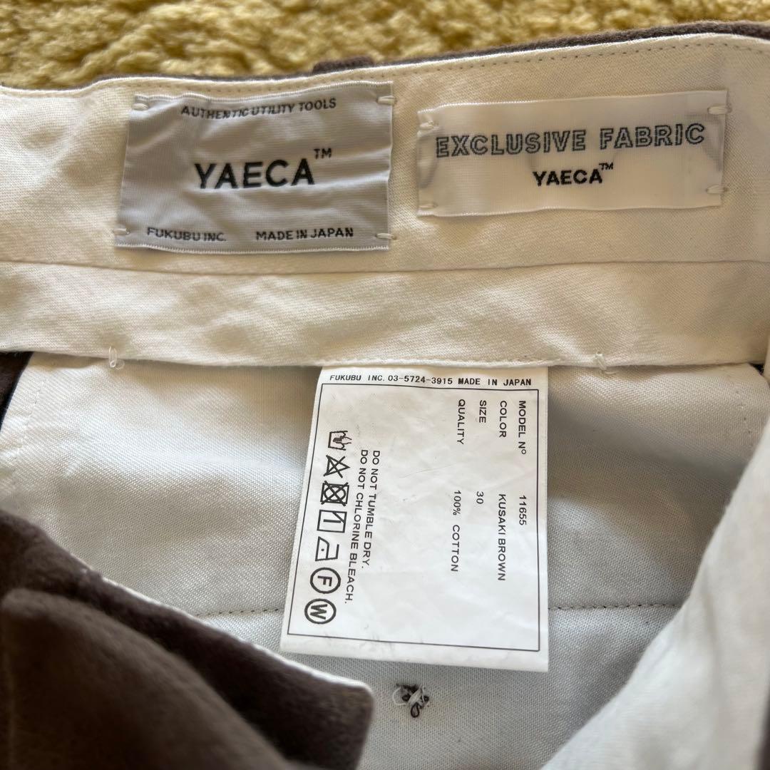 定価29,700円 YAECA CHINO WIDE モールスキン パンツ