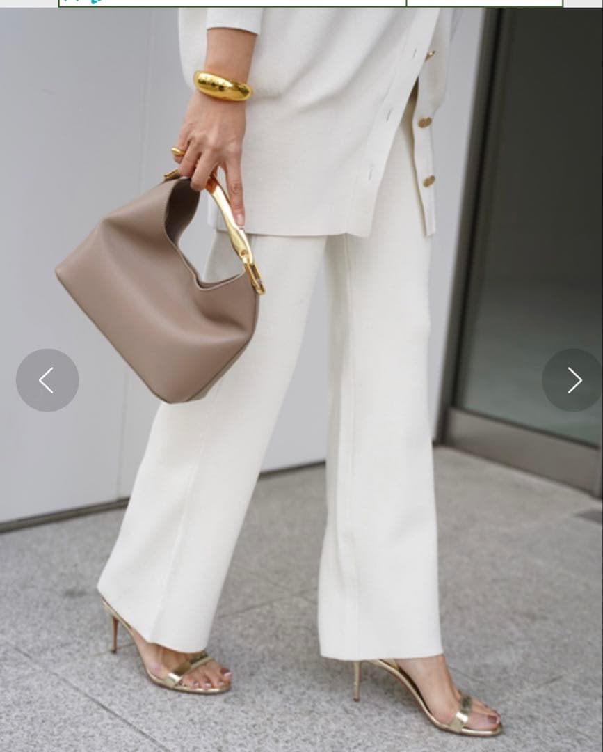 ドゥーズィエムクラスGLASSY RIB パンツ サイズ38 美品