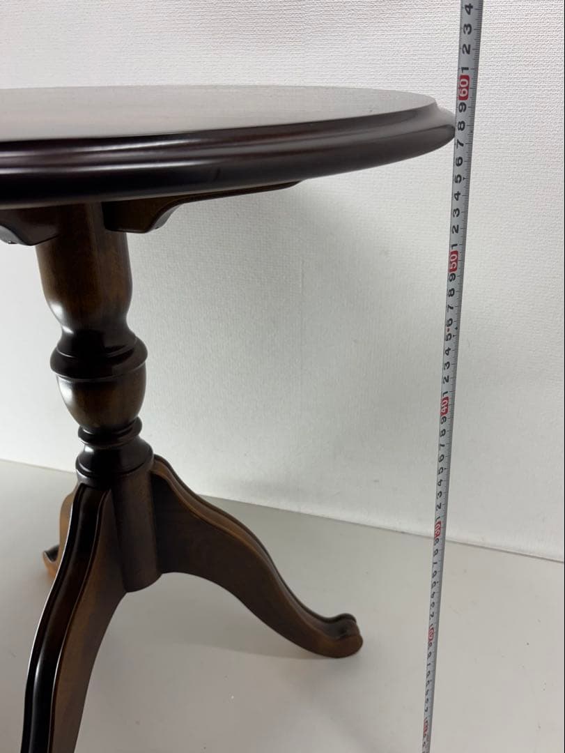 カリモク karimoku コロニアル ウォルナット 丸テーブル サイドテーブル