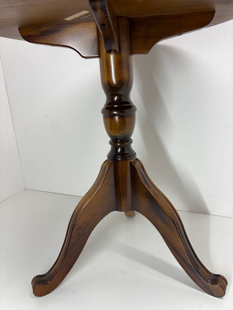 カリモク karimoku コロニアル ウォルナット 丸テーブル サイドテーブル