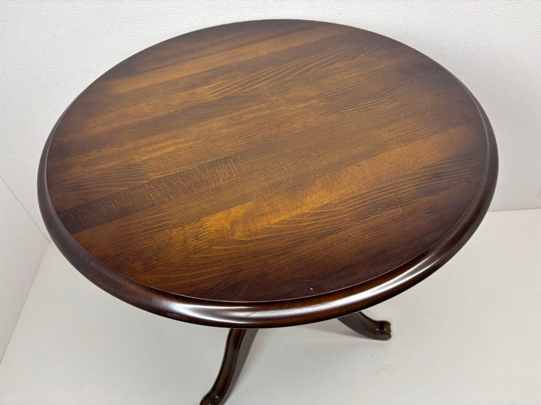 カリモク karimoku コロニアル ウォルナット 丸テーブル サイドテーブル