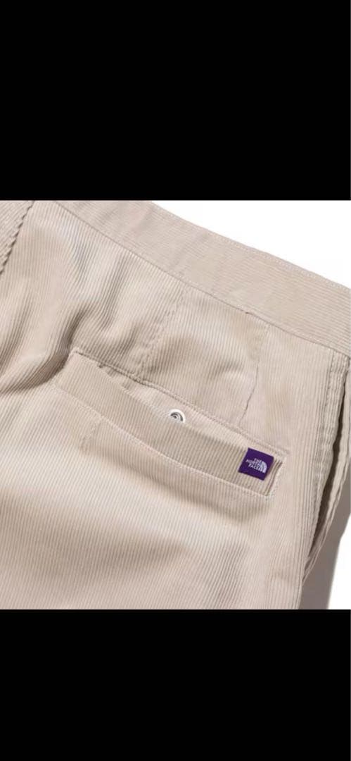 ☆新品☆ザ・ノースフェイスパープルレーベル コーデュロイワイドテーパードパンツ