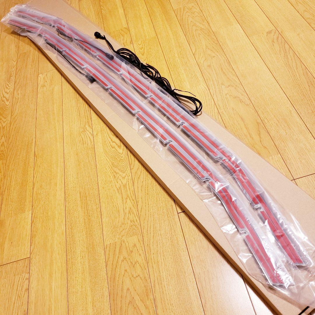 20系 ヴェルファイア 後期 バンパー グリル ガーニッシュ パネル LED