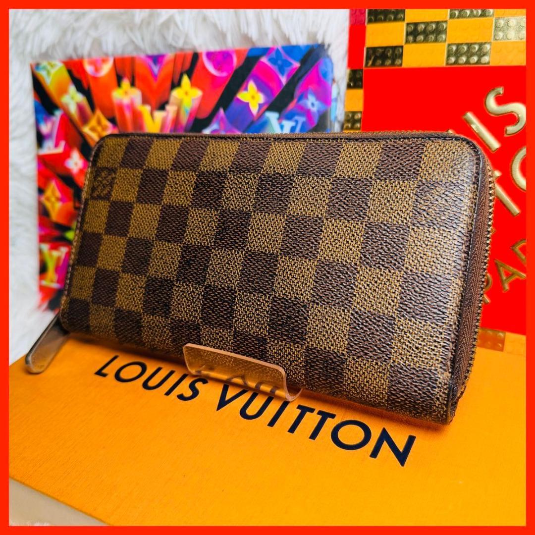 【セール！】ルイヴィトン ダミエ ジッピーウォレット ラウンドファスナー 長財布
