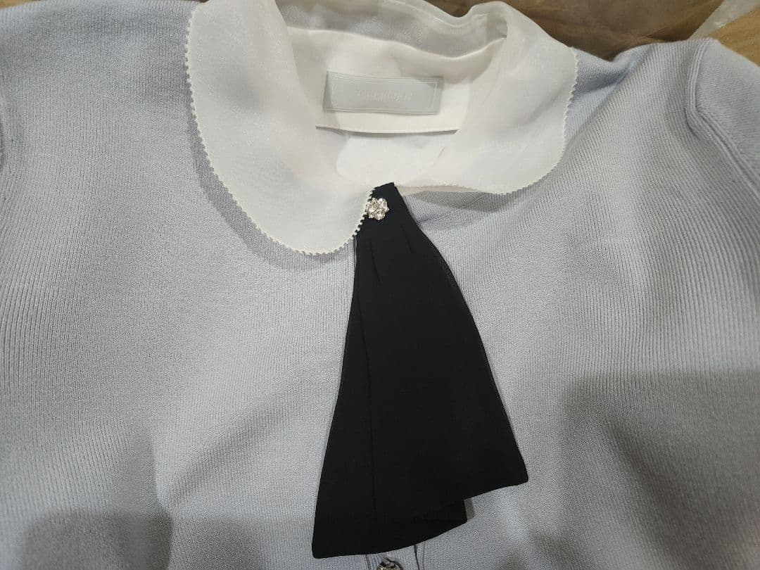 【新品未使用・完売品】デタッチャブル総針カーディガン セルフォード